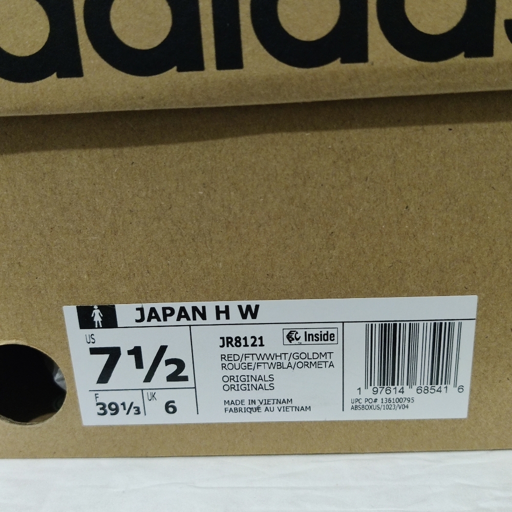 Women's - Adidas Japan High Red White Sneakers JR8121 New In Box - Picture 12 of 12